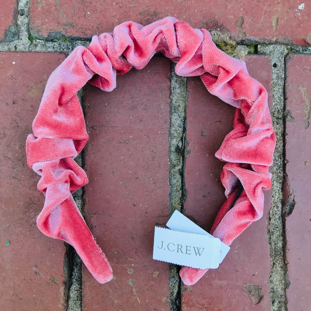 J. Crew Scrunchie Headband in Velvet NWT
